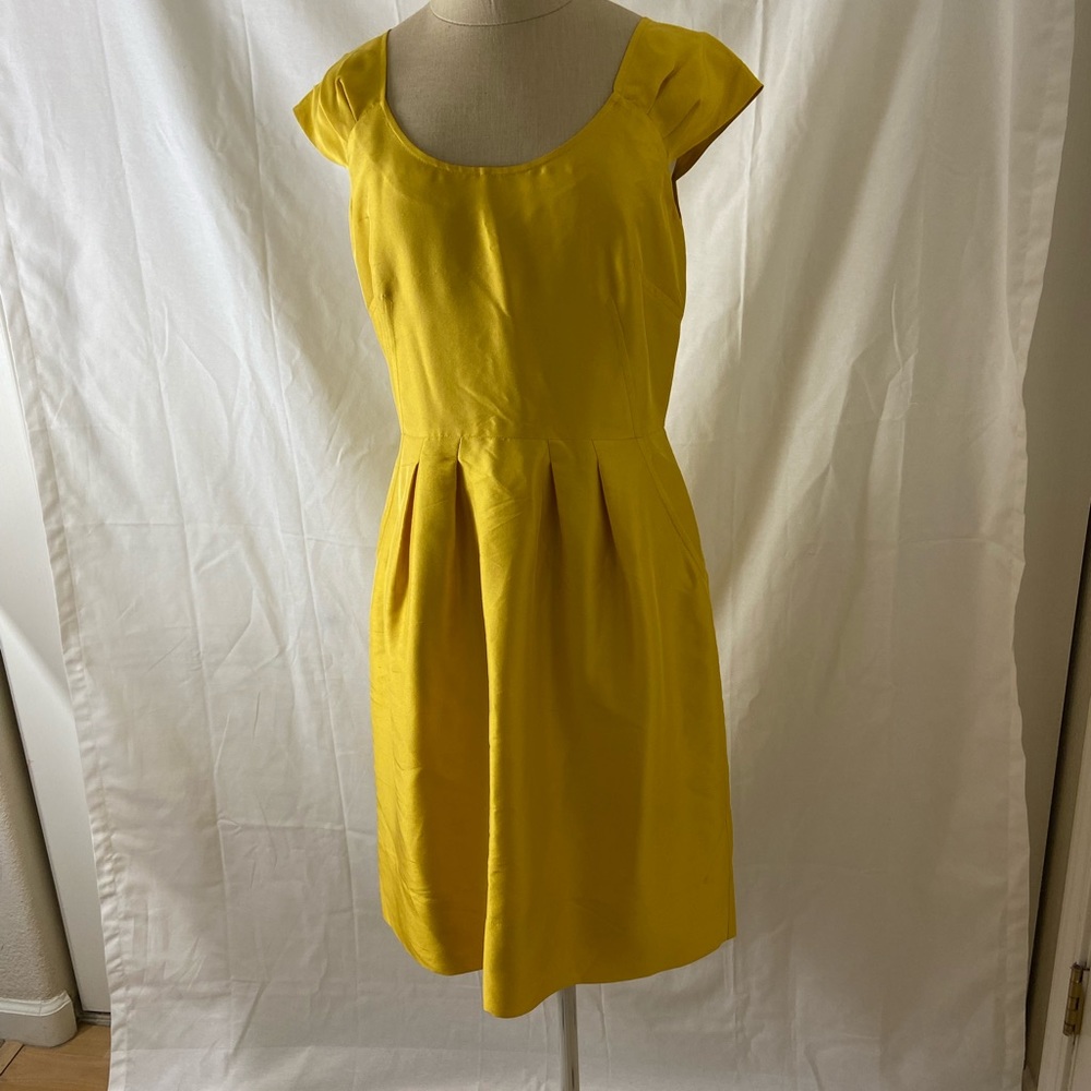 NWT Banana Republic fully lined Yellow/Gold Dress